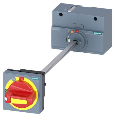 Accionamiento giratorio para puerta parada de emergencia, grado de protección IP65, con enclavamiento de puerta, compatible con 3VM 250