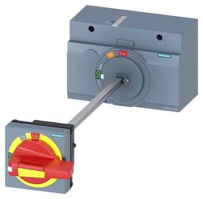 Accionamiento giratorio para puerta parada de emergencia, grado de protección IP65, con enclavamiento de puerta, compatible con 3VM 400/630