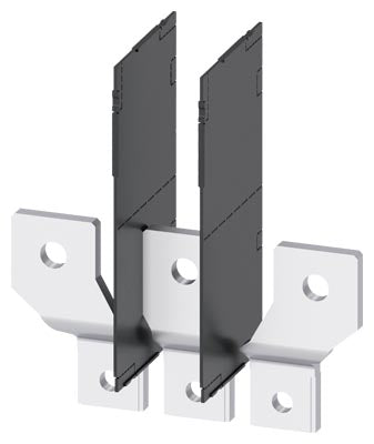 Terminales de conexión a barra con separadores de fase, 3 unidades, compatible con 3VM 400/630