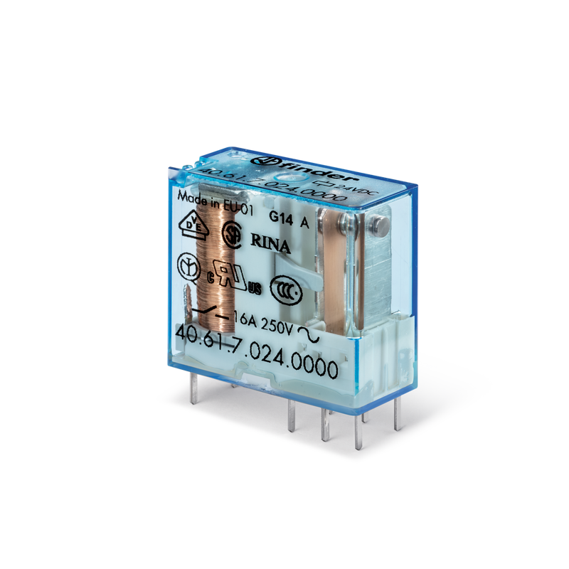 Rele Miniatura 1P. 16 Amp. Bob 12 Vdc