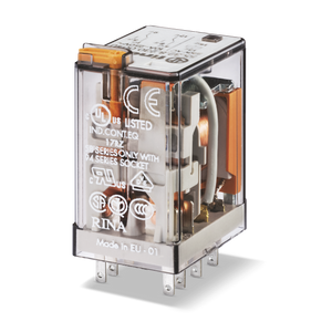 Relé Auxiliar Serie 55 2 polos 10 A Bobina 24 Vdc
