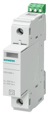 Limitador de sobretensión, Tipo 2, 1 polo, con señal remota, In/Imax 20/40 kA, para sistema TN y TT