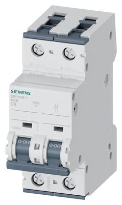 Automático magnetotérmico 230V 10kA, 1+N polos, C, 6A, T=70 mm