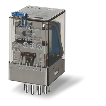 Relé Industrial Serie 60 3 polos 10 A Bobina. 12 Vac