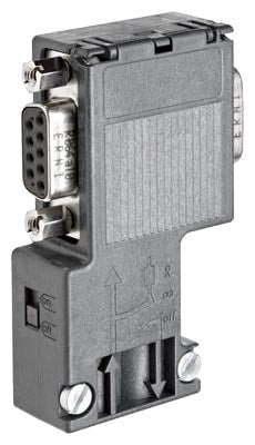 Conector Profibus - Salida de cable a 90°, con conector hembra para PG