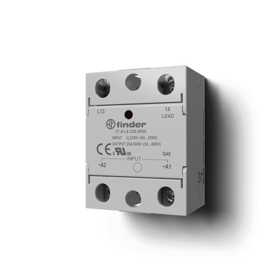 Rele SSR montaje a Panel 25A zero crossing 600VAC - In 24VDC