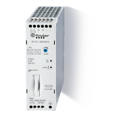 Fuente Poder Industrial 24Vdc / 5.4A 110-240 V Ac/Dc