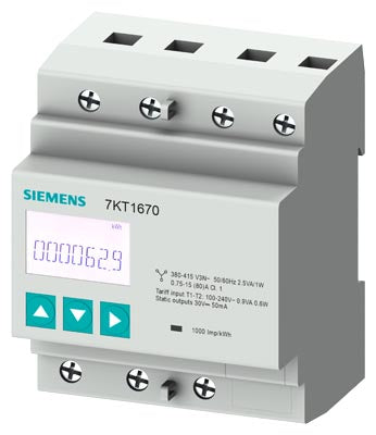 Medidor 7KT PAC 1600, conexión trifásica hasta 80A, protocolo Modbus RTU (C)