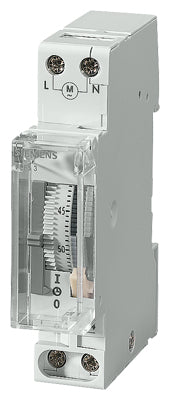 Programador horario sincrono diario, 1NO, 230V AC, 1 canal, 18mm