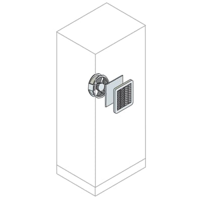 Kit ventilación forzada IP21/54 230V 325X325MM RAL7035