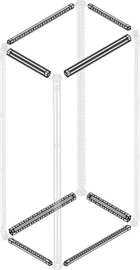4un. Travesaño estructural acero galvanizado An/Prof=300MM