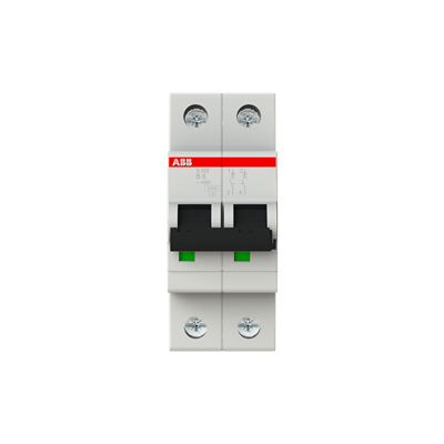 Int. Automatico S202-B6, 2P 6A Curva B 6.000/10kA