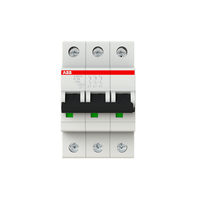 Int. Automatico S203M-C16, 3P 16A Curva C 10.000/15kA