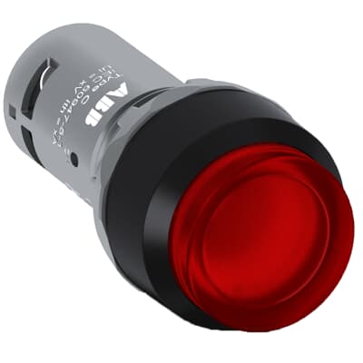Pulsador Iluminado Rojo NC 220 VAC/DC PUSHBUTTON#CP3-13R-10