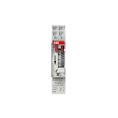 Reloj horario diario reserva 100h, AD1NO-R-15m, 15min., 1NA, 220VCA, 1mód.