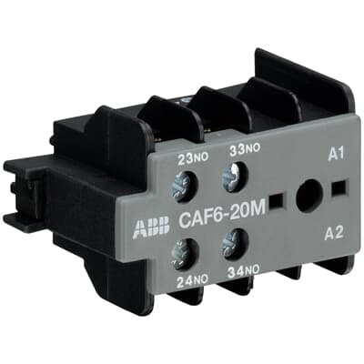 Contacto auxiliar frontal (2na) CAF6-20M para B6-B7-BC6-BC7 (-30-10)