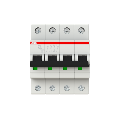 Int. Automatico S204-C25, 4P 25A Curva C 6.000/10kA