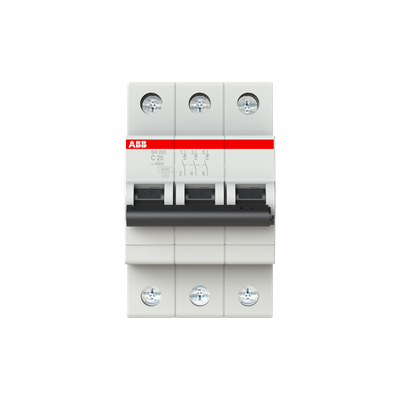 Int. Automatico SH203-C25, 3P 25A Curva C 6.000A