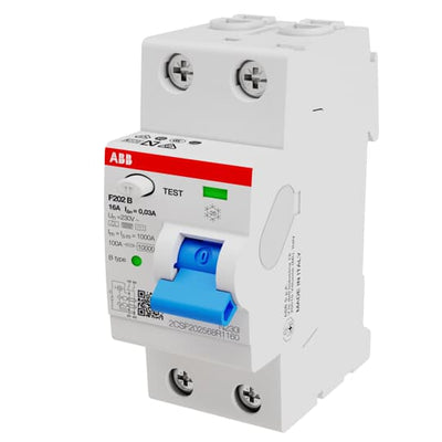 Int. Diferencial F202B-16/0,03, Tipo B 2P 16A 30mA
