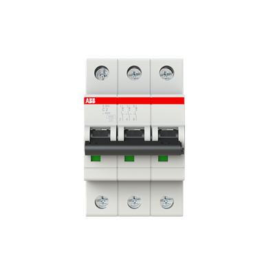 Interruptor Automático S203-C2, 3P 2A Curva C 6.000/10kA