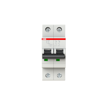 Interruptor Automático S202-C4, 2P 4A Curva C 6.000/10kA