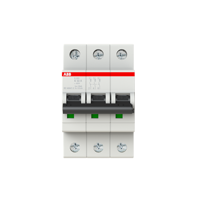 Int. Automatico S203-K50, 3P 50A Curva K 6.000/10kA