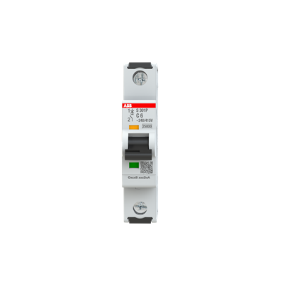 Int. Automatico S301P-C6, 1P 6A Curva C 25kA