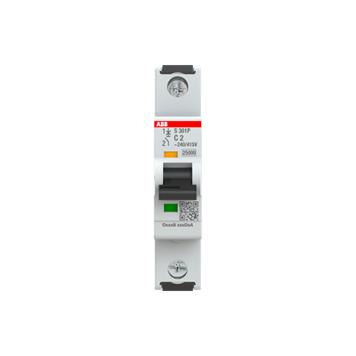 Int. Automatico S301P-C2, 1P 2A Curva C 25kA