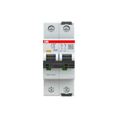 Int. Automatico S302P-C16, 2P 16A Curva C 25kA