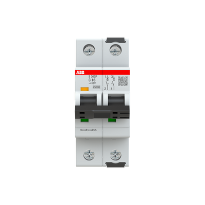 Int. Automatico S302P-C16, 2P 16A Curva C 25kA