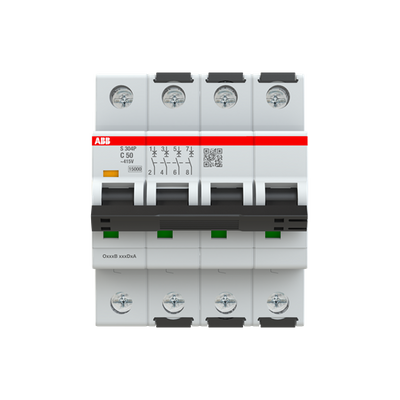 Int. Automatico S304P-C50, 4P 50A Curva C 15kA