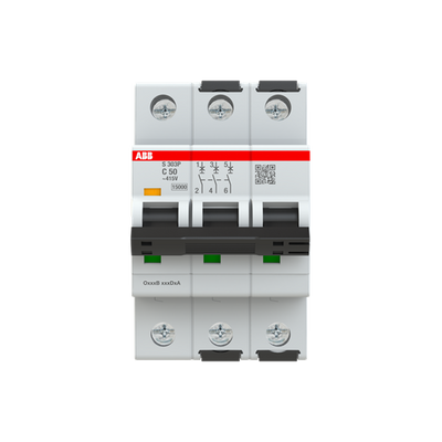 Int. Automatico S203P-C50, 3P 50A Curva C 15kA