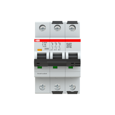 Int. Automatico S203P-C16, 3P 16A Curva C 25kA