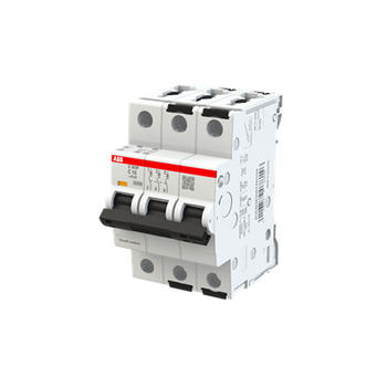 Interruptor Automático S203P-C10, 3P 10A Curva C 25kA