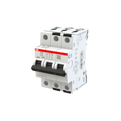 Interruptor Automático S203P-C10, 3P 10A Curva C 25kA