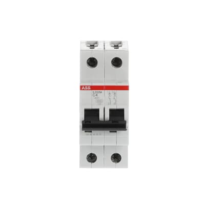 Int. Automatico S202M-C4, 2P 4A Curva C 10.000/15kA