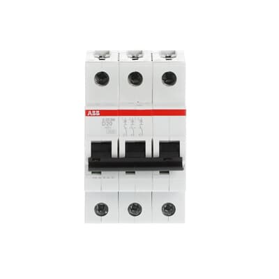 Int. Automatico S203M-D20, 3P 20A Curva D 10.000/15kA