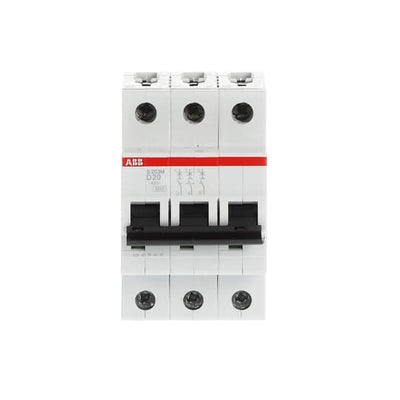 Int. Automatico S203M-D20, 3P 20A Curva D 10.000/15kA