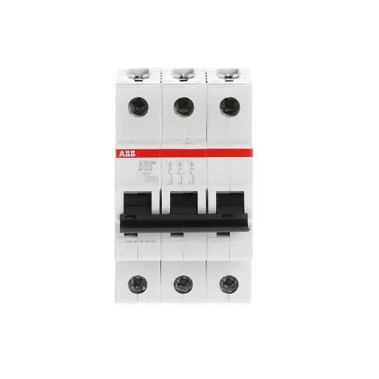 Int. Automatico S203M-D20, 3P 20A Curva D 10.000/15kA