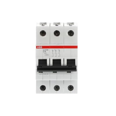 Int. Automatico S203M-D4, 3P 4A Curva D 10.000/15kA