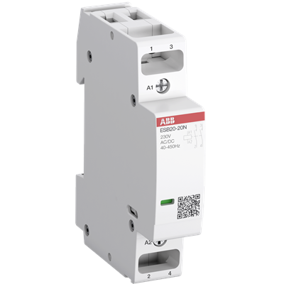 Contactor modular (1NA+1NC) 20A ESB20-11N-01 - Control 24 V AC/DC