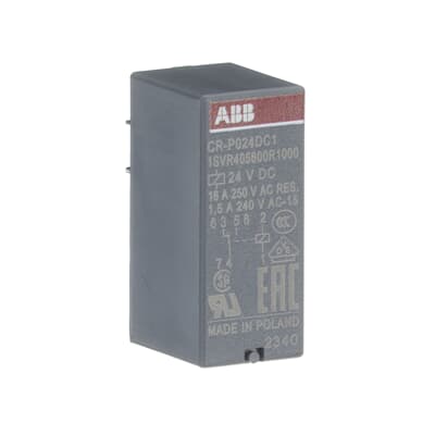 Relé capsulado CR-P024DC1 Control: 24V CC, 1 c/o