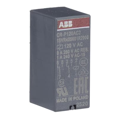 Relé capsulado CR-P120AC2 Control: 120V CA, 2 c/o