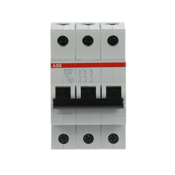 Interruptor Automático SH203-C20, 3P 20A Curva C 6.000A