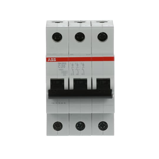 Int. Automatico SH203-C20, 3P 20A Curva C 6.000A