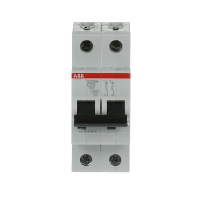Interruptor Automático S202M-C20, 2P 20A Curva C 10.000/15kA