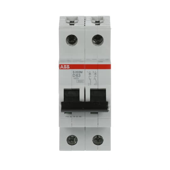 Int. Automatico S202M-D63, 2P 63A Curva D 10.000/15kA