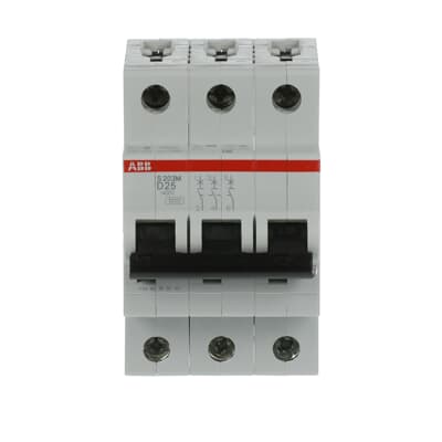 Int. Automatico S203M-D25, 3P 25A Curva D 10.000/15kA