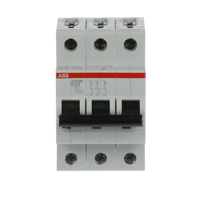 Int. Automatico S203M-D25, 3P 25A Curva D 10.000/15kA