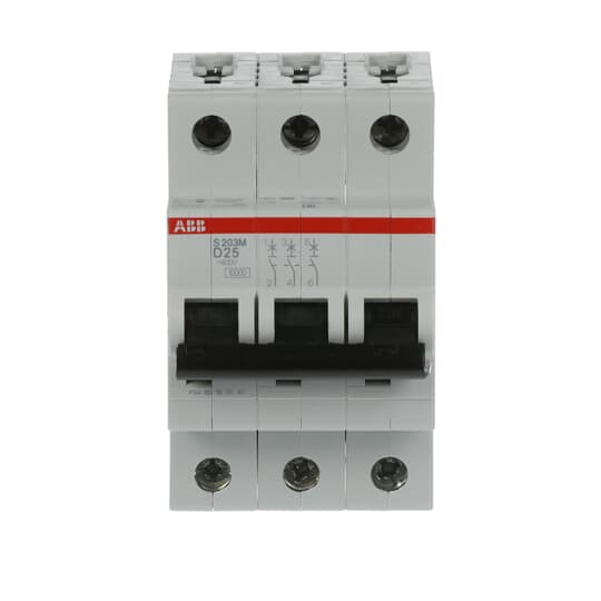 Int. Automatico S203M-D25, 3P 25A Curva D 10.000/15kA